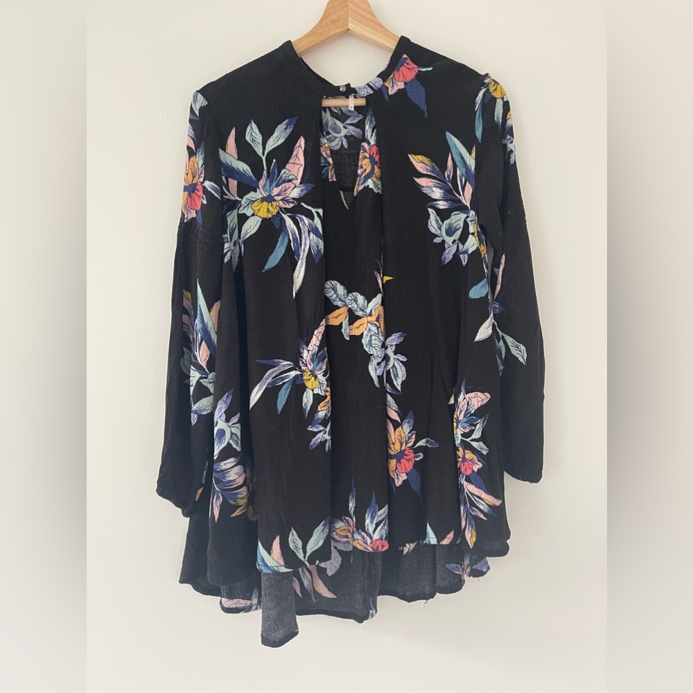 Free People Floral Tunic